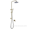 Gold Bath Mixer Rain Bathroom Shower Set